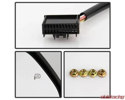Xtune G4 Power Heated Adjust Mirror Sequential LED Signal Smoke Set Ford Superduty 2008-2015 - MIR-FDSD08S-G4-PW-RSM-SET