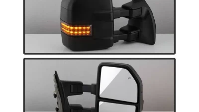 Xtune G4 Power Heated Adjust Mirror Sequential LED Signal Smoke Set Ford Superduty 2008-2015                                     - MIR-FDSD08S-G4-PW-RSM-SET - Image 8