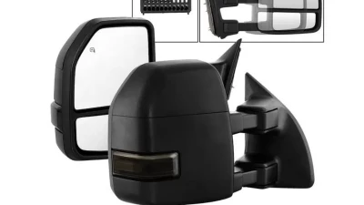 Xtune G4 Power Heated Adjust Mirror LED Signal Smoke Set Ford Superduty 2008-2015                                     - MIR-FDSD08S-G4-PW-SM-SET - Image 10