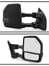 Xtune G4 Power Heated Adjust Mirror LED Signal Smoke Set Ford Superduty 2008-2015                                     - MIR-FDSD08S-G4-PW-SM-SET - Image 3