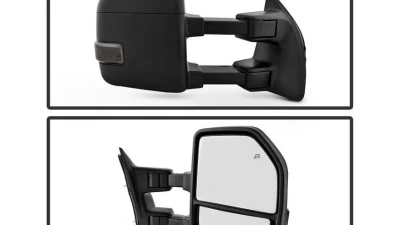 Xtune G4 Power Heated Adjust Mirror LED Signal Smoke Set Ford Superduty 2008-2015                                     - MIR-FDSD08S-G4-PW-SM-SET - Image 3