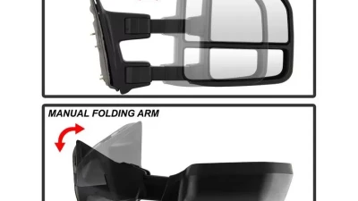 Xtune G4 Power Heated Adjust Mirror LED Signal Smoke Set Ford Superduty 2008-2015                                     - MIR-FDSD08S-G4-PW-SM-SET - Image 6