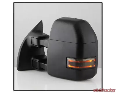 Xtune G4 Power Heated Adjust Mirror LED Signal Smoke Set Ford Superduty 2008-2015 - MIR-FDSD08S-G4-PW-SM-SET