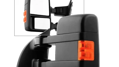 Xtune Left Driver Side Manual Extendable Manual Adjust Mirror with LED Signal Amber Ford Superduty 1999-2014                                     - MIR-FDSD08S-MA-AM-L - Image 8