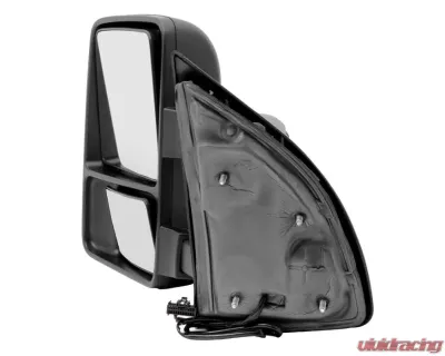 Xtune Left Driver Side Manual Extendable Manual Adjust Mirror with LED Signal Amber Ford Superduty 1999-2014 - MIR-FDSD08S-MA-AM-L