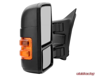 Xtune Left Driver Side Manual Extendable Manual Adjust Mirror with LED Signal Amber Ford Superduty 1999-2014 - MIR-FDSD08S-MA-AM-L