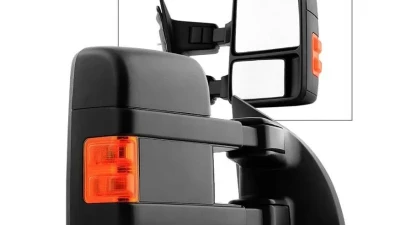 Xtune Right Passenger Side Manual Extendable Manual Adjust Mirror with LED Signal Amber Ford Superduty 1999-2014                                     - MIR-FDSD08S-MA-AM-R - Image 8