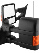 Xtune Left Driver Side Manual Extendable Power Heated Adjust Mirror with LED Signal Amber Ford Superduty 2008-2014                                     - MIR-FDSD08S-PW-AM-L - Image 9