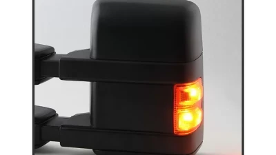 Xtune Left Driver Side Manual Extendable Power Heated Adjust Mirror with LED Signal Amber Ford Superduty 2008-2014                                     - MIR-FDSD08S-PW-AM-L - Image 7