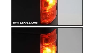 Xtune Left Driver Side Manual Extendable Power Heated Adjust Mirror with LED Signal Amber Ford Superduty 2008-2014                                     - MIR-FDSD08S-PW-AM-L - Image 8