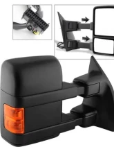 Xtune Right Passenger Side Manual Extendable Power Heated Adjust Mirror with LED Signal Amber Ford Superduty 2008-2014                                     - MIR-FDSD08S-PW-AM-R - Image 9