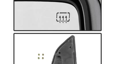 Xtune Right Passenger Side Manual Extendable Power Heated Adjust Mirror with LED Signal Amber Ford Superduty 2008-2014                                     - MIR-FDSD08S-PW-AM-R - Image 4