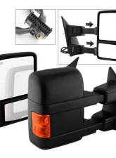 Xtune Left and Right Manual Extendable Power Heated Adjust Mirror with LED Signal Amber Ford Superduty 2008-2015                                     - MIR-FDSD08S-PW-AM-SET - Image 9