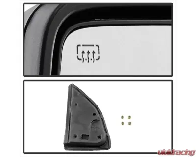 Xtune Left and Right Manual Extendable Power Heated Adjust Mirror with LED Signal Amber Ford Superduty 2008-2015 - MIR-FDSD08S-PW-AM-SET