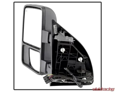 Xtune Left and Right Manual Extendable Power Heated Adjust Mirror with LED Signal Smoke Ford Superduty 2008-2015 - MIR-FDSD08S-PW-SM-SET
