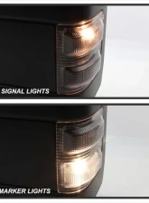 Xtune Left and Right Manual Extendable Power Heated Adjust Mirror with LED Signal Smoke Ford Superduty 2008-2015                                     - MIR-FDSD08S-PW-SM-SET - Image 8