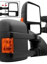 Xtune G2 Power Heated Amber LED Signal Telescoping Mirrors Set Ford Superduty 1999-2007                                     - MIR-FDSD99S-G2-PW-AM-SET - Image 7