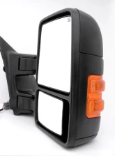 Xtune G2 Power Heated Amber LED Signal Telescoping Mirrors Set Ford Superduty 1999-2007                                     - MIR-FDSD99S-G2-PW-AM-SET - Image 4