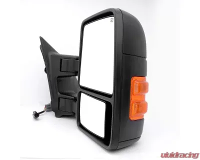 Xtune G2 Power Heated Amber LED Signal Telescoping Mirrors Set Ford Superduty 1999-2007 - MIR-FDSD99S-G2-PW-AM-SET
