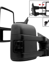 Xtune G2 Power Heated Smoke LED Signal Telescoping Mirrors Set Ford Superduty 1999-2007                                     - MIR-FDSD99S-G2-PW-SM-SET - Image 8