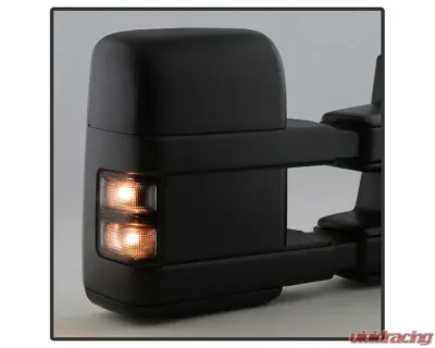 Xtune G2 Power Heated Smoke LED Signal Telescoping Mirrors Set Ford Superduty 1999-2007 - MIR-FDSD99S-G2-PW-SM-SET