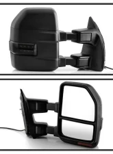 Xtune G4 Manual Smoke Sequential LED Signal Telescoping Mirrors Set Ford Superduty 1999-2007                                     - MIR-FDSD99S-G4-MA-RSM-SET - Image 3