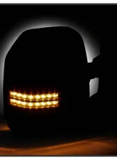 Xtune G4 Manual Smoke Sequential LED Signal Telescoping Mirrors Set Ford Superduty 1999-2007                                     - MIR-FDSD99S-G4-MA-RSM-SET - Image 7