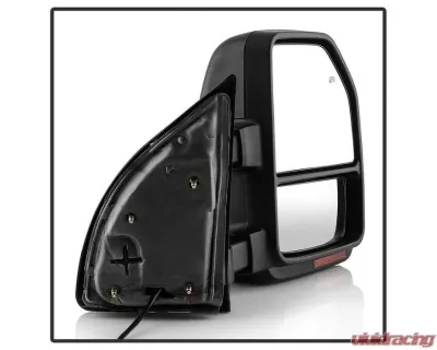 Xtune G4 Power Heated Smoke Sequential LED Signal Telescoping Mirrors Set Ford Superduty 1999-2007 - MIR-FDSD99S-G4-PW-RSM-SET