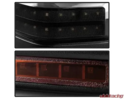 Xtune G4 Power Heated Smoke Sequential LED Signal Telescoping Mirrors Set Ford Superduty 1999-2007 - MIR-FDSD99S-G4-PW-RSM-SET