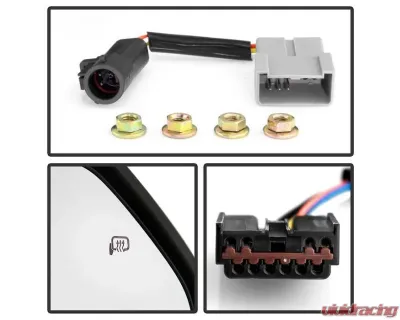 Xtune G4 Power Heated Smoke Sequential LED Signal Telescoping Mirrors Set Ford Superduty 1999-2007 - MIR-FDSD99S-G4-PW-RSM-SET