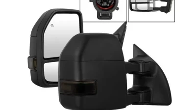 Xtune G4 Power Heated Smoke LED Signal Telescoping Mirrors Set Ford Superduty 1999-2007                                     - MIR-FDSD99S-G4-PW-SM-SET - Image 10