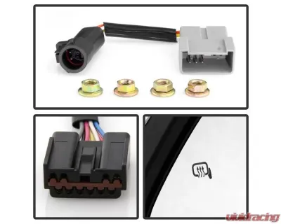 Xtune G4 Power Heated Smoke LED Signal Telescoping Mirrors Set Ford Superduty 1999-2007 - MIR-FDSD99S-G4-PW-SM-SET