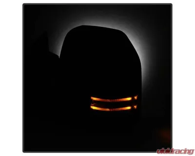 Xtune G4 Power Heated Smoke LED Signal Telescoping Mirrors Set Ford Superduty 1999-2007 - MIR-FDSD99S-G4-PW-SM-SET
