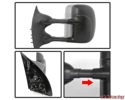 Xtune Left Driver Side Manual Extendable Manual Adjust Mirror Ford 1999-2010 - MIR-FDSD99S-MA-L