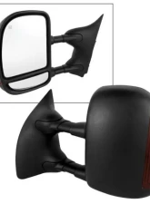 Xtune Left Driver Side Manual Extendable Power Heated Adjust Mirror with LED Signal Amber Ford Superduty 1999-2007                                     - MIR-FDSD99S-PW-AM-L - Image 5