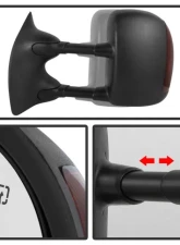 Xtune Right Passenger Side Manual Extendable Power Heated Adjust Mirror with LED Signal Amber Ford Superduty 1999-2007                                     - MIR-FDSD99S-PW-AM-R - Image 2