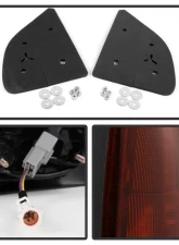 Xtune Right Passenger Side Manual Extendable Power Heated Adjust Mirror with LED Signal Amber Ford Superduty 1999-2007                                     - MIR-FDSD99S-PW-AM-R - Image 3