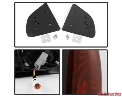 Xtune Right Passenger Side Manual Extendable Power Heated Adjust Mirror with LED Signal Amber Ford Superduty 1999-2007 - MIR-FDSD99S-PW-AM-R