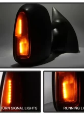 Xtune Right Passenger Side Manual Extendable Power Heated Adjust Mirror with LED Signal Amber Ford Superduty 1999-2007                                     - MIR-FDSD99S-PW-AM-R - Image 4