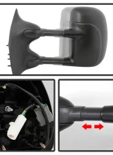 Xtune Left Driver Side Manual Extendable Power Adjust Mirror Ford Superduty 1999-2007                                     - MIR-FDSD99S-PW-L - Image 2