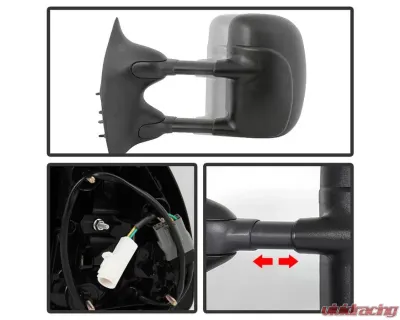 Xtune Left Driver Side Manual Extendable Power Adjust Mirror Ford Superduty 1999-2007 - MIR-FDSD99S-PW-L