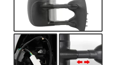 Xtune Right Passenger Side Manual Extendable Power Adjust Mirror Ford Superduty 1999-2007                                     - MIR-FDSD99S-PW-R - Image 2