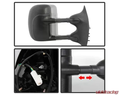 Xtune Right Passenger Side Manual Extendable Power Adjust Mirror Ford Superduty 1999-2007 - MIR-FDSD99S-PW-R