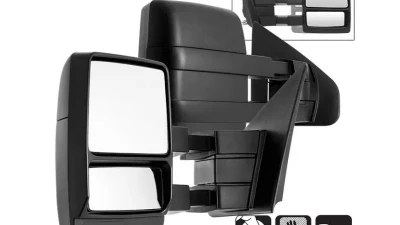 Xtune Manual Telescoping Mirrors Set Ford SuperDuty 1999-2010                                     - MIR-FF15004-MA-SET - Image 7