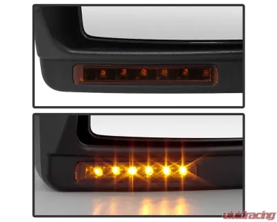Xtune Left Driver Side Power Heated Amber LED Signal Telescoping Mirror Ford F150 2004-2006 - MIR-FF15004S-PWH-AM-L