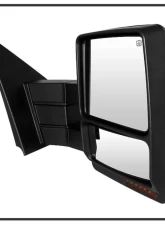 Xtune Right Passenger Side Power Heated Amber LED Signal Telescoping Mirror Ford F150 2004-2006                                     - MIR-FF15004S-PWH-AM-R - Image 4