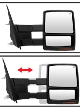 Xtune Right Passenger Side Power Heated Amber LED Signal Telescoping Mirror Ford F150 2004-2006                                     - MIR-FF15004S-PWH-AM-R - Image 5