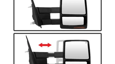 Xtune Right Passenger Side Power Heated Amber LED Signal Telescoping Mirror Ford F150 2004-2006                                     - MIR-FF15004S-PWH-AM-R - Image 5