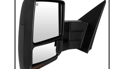 Xtune Left Driver Side Power Heated Amber LED Signal Telescoping Mirror Ford F150 2007-2014                                     - MIR-FF15007S-PWH-AM-L - Image 4