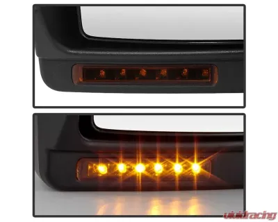Xtune Left Driver Side Power Heated Amber LED Signal Telescoping Mirror Ford F150 2007-2014 - MIR-FF15007S-PWH-AM-L